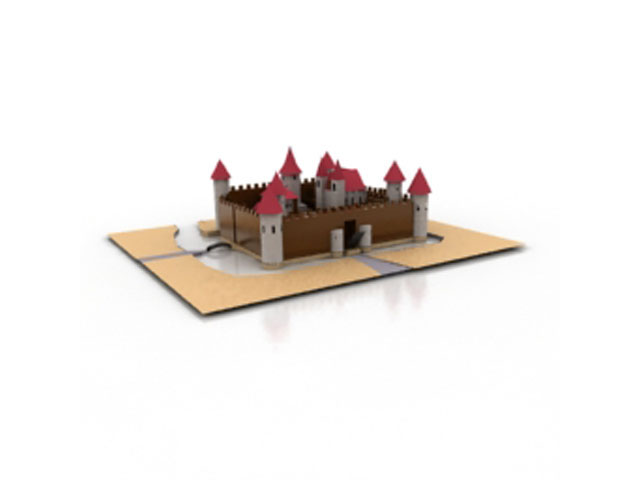 Free Castle N56 3D model For Architecture 3Ds Max Model Download